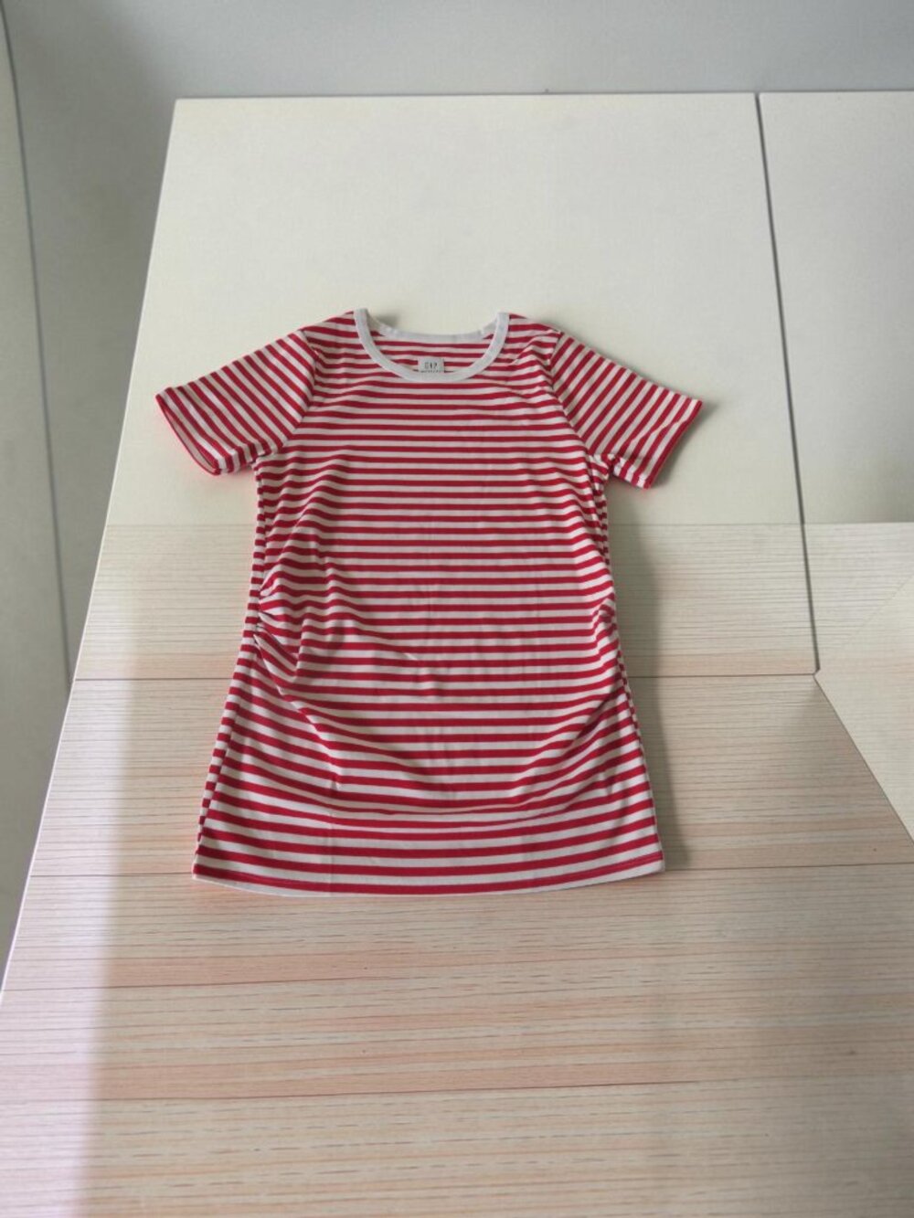 GAP - Maternity Modern Crewneck T-Shirt, Size Large, Red/White Stripes, NWOT - Picture 8 of 9
